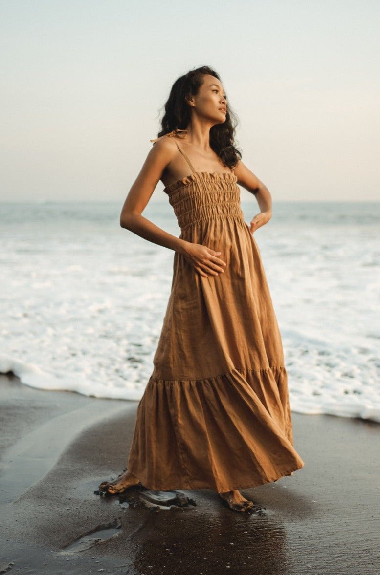 Tari Dress in Brown